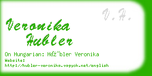 veronika hubler business card